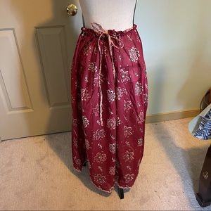 Gudrun Sjöden burgundy printed skirt L/XL new